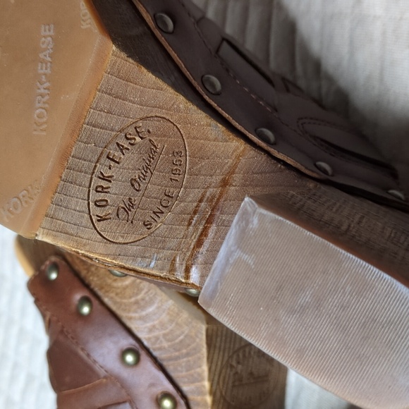 Kork Ease Leather Platform Mules / Clogs - Picture 12 of 13